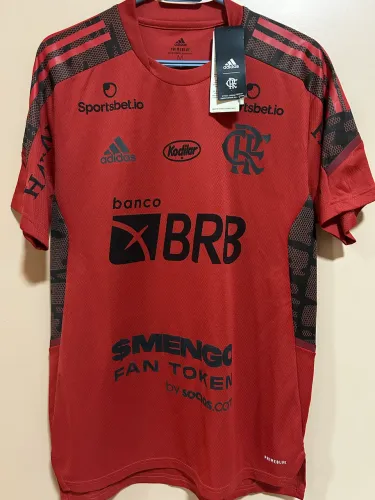 Camiseta pré jogo e treino Flamengo 2022