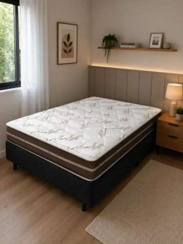 Colchão Casal + Base 21x de 89,00 FRETE GRÁTIS TAUBATÉ