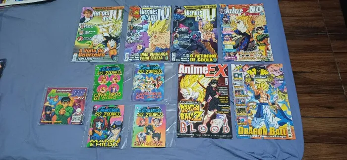 Revista Heróis da TV, Anime Do 2000, Comix Milenio, Anime Ex, Micro poster-Cavaleiros, DBZ