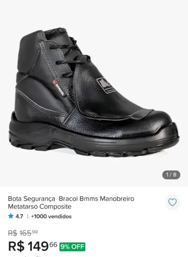 Bota metatarço,36,38,38,39