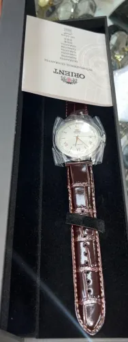 Relógio Orient Bambino 2a Geração Automático Fac00009n0 Cor da correia