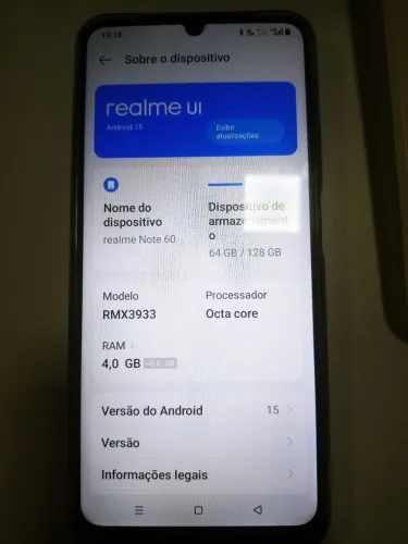 Celular Realme UI Note