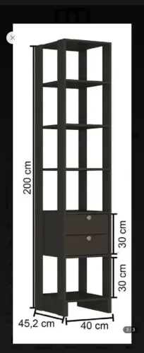 Estante Para Livros 2 Gavetas 4 Prateleiras