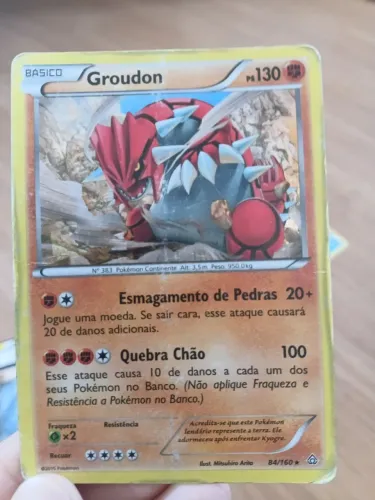 Carta pokemon Groudon