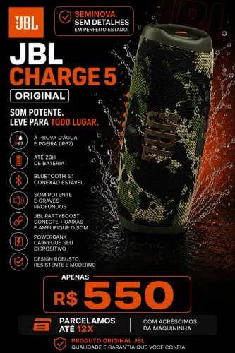 Jbl Charge 5 camuflada