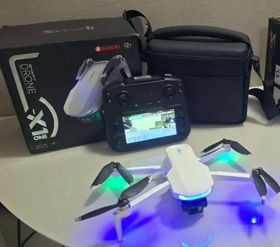 Drone SX1 Usado Com Gimbal 3 Eixos, GPS E Controle Com Tela