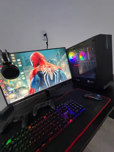 Setup gamer completo I7 7700k Rtx 5700 XT 16gb