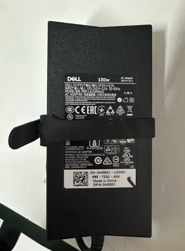 FONTE NOTEBOOK DELL 130w Carreg Rápido + Dock Station Dell Pr02x E-port Plus Latitude