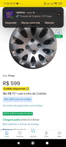 01 Roda alumínio Nova aro 15 Original Citroen XSara Picasso c calota