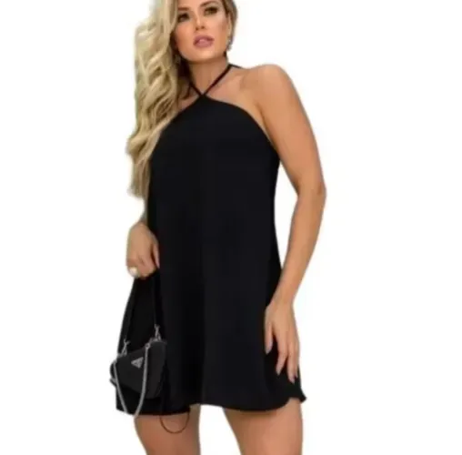 Vestido soltinho frente única