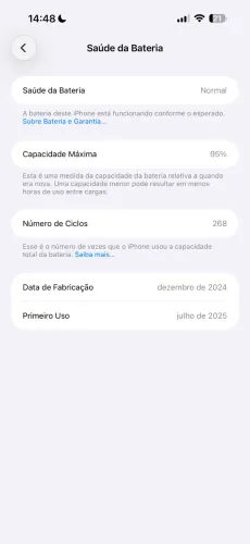 iPhone 16 pro Max sem marcas de uso.