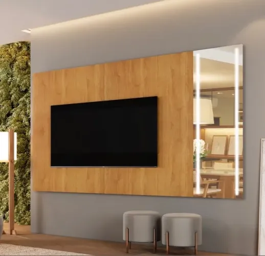 Painel Premium Lumina Glass para TV Grande
