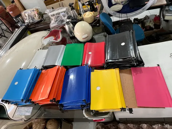 Conjunto de Pastas Coloridos Pasta Suspensas Delloplus