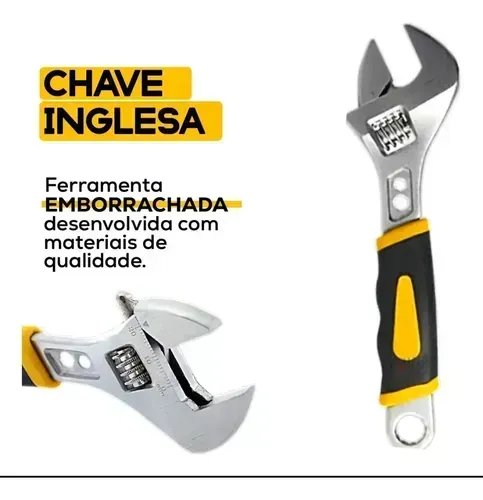 Chave Inglesa 12'' com Ajuste Bomvink