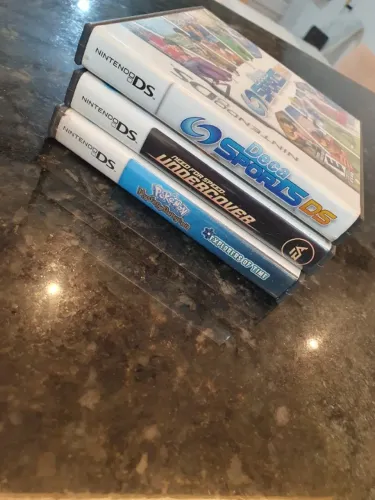 Lote 3 Jogos Nintendo DS Originais com Caixa ? Pokémon + NFS + Esportes