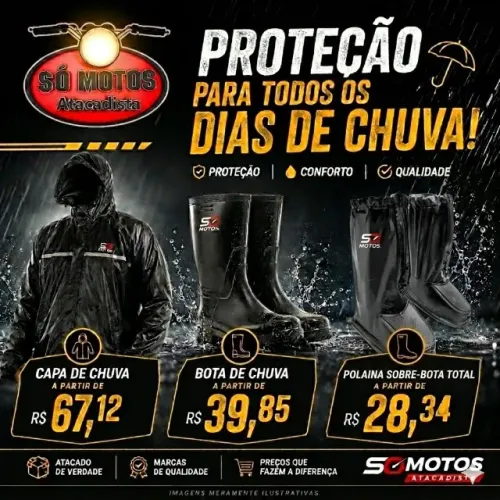 capa de chuva atacado para mecanicos e logistas
