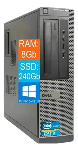 Computador Cpu Dell Optiplex 390 Core I3 8gb Ssd 240gb