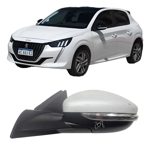 Retrovisor Esquerdo Peugeot 208 2021 A 2024 original retirada