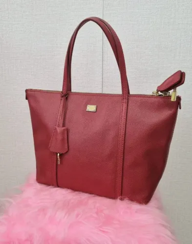 Bolsa TOTE Dolce & Gabbana EM COURO VERMELHA