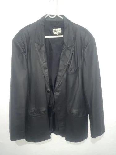 Blazer masculino couro genuíno