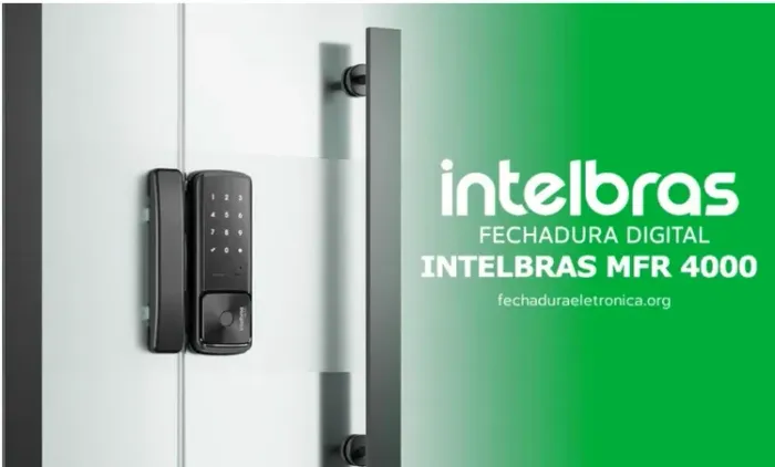 Fechadura Digital Mfr 4000 Inteligente P/ Porta De Vidro