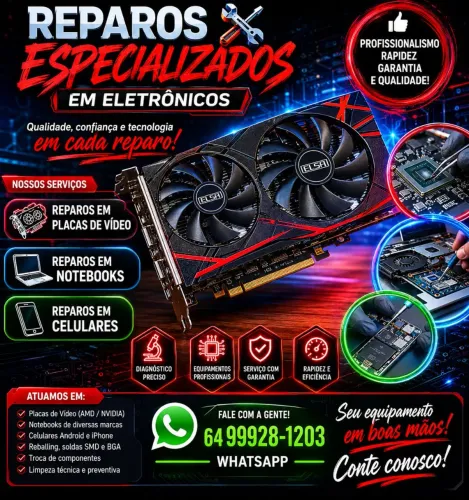 Reparos em placas de vídeo