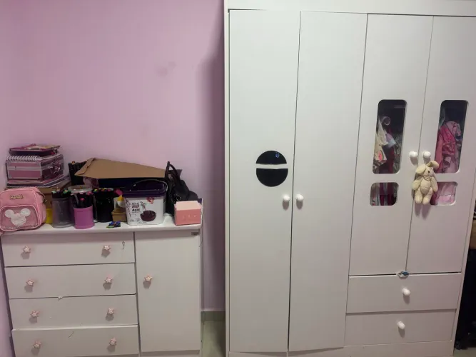 Kit guarda roupa mais cômoda