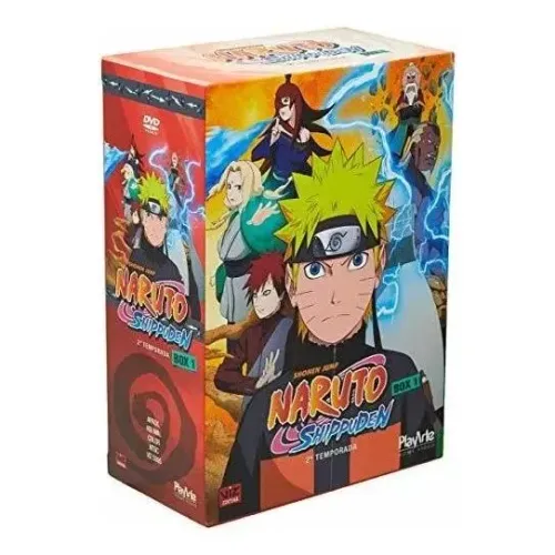 Coleção Naruto Shippuden - 1a. e 2a.temporadas DVD  (24 discos) Originais Novos e Lacrados