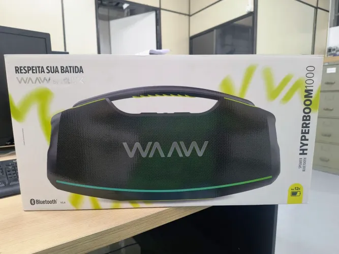 Caixa de Som Bluetooth WAAW by Alok Hyperboom 1000 - À Prova D'água