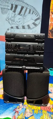 microsystem Boombox Sharp GX-CD560B Leia a descrição