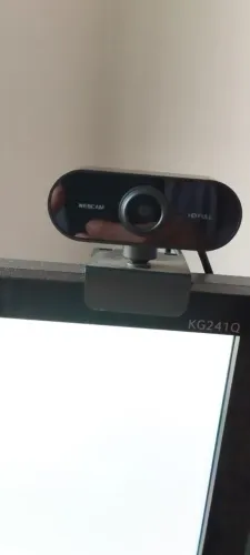 Webcam Full HD 1080p com Microfone - Pouco Usada | USB Plug & Play | Foco Automático