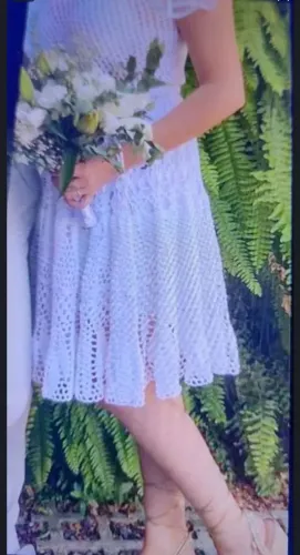 Vestido crochê