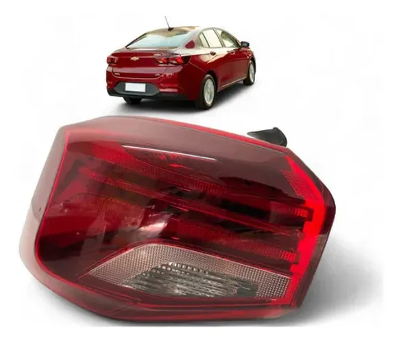 Lanterna Tras Chevrolet Onix Sedan Sem Led Esquerdo 20 A 24 Esquerdo/motorista Vermelho