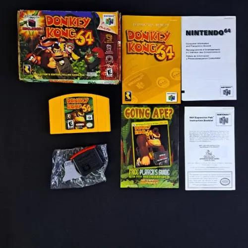 Donkey Kong 64 Americano Completo com Expansion Pak Nintendo 64 - N64