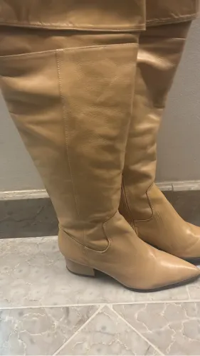 bota cano alto Luiza Barcelos caramelo TAM 37 usada uma vez