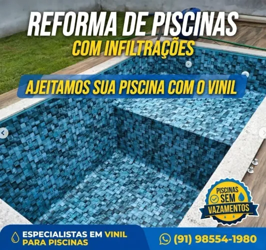 REFORMA DE PISCINAS COM INFILTRAÇÕES