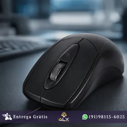 Mouse Optico Modelo Mo-v733 Usb Preto 1000dpi *ENTREGA GRÁTIS*