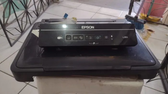 Scanner da impressora L335 e cabeça de impressão conforme fotos