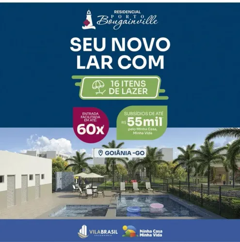 Imóvel para venda possui 46 metros quadrados com 2 quartos em Jardim Botânico - Goiânia -