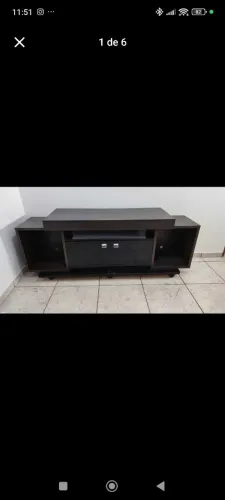 Rack para Sala (Madeira Tabaco/Imbuia)
