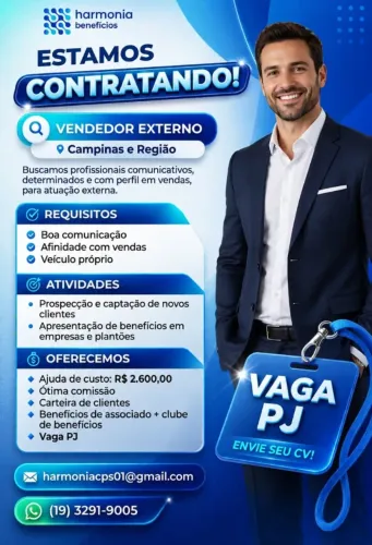 VENDEDOR EXTERNO PJ CAMPINAS 
