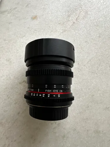 Lente Rokinon 8mm T3.8 Fisheye CS Canon - Made in Korea