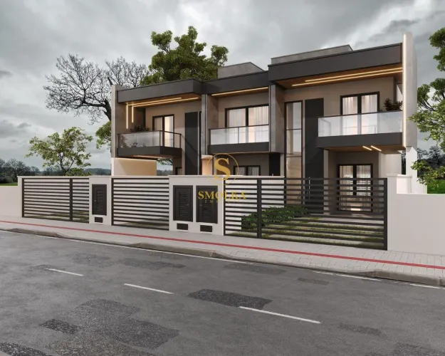 Sobrados em construção no Alameda Cezane