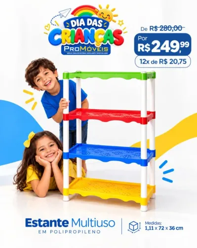 Estante colorida - promocional