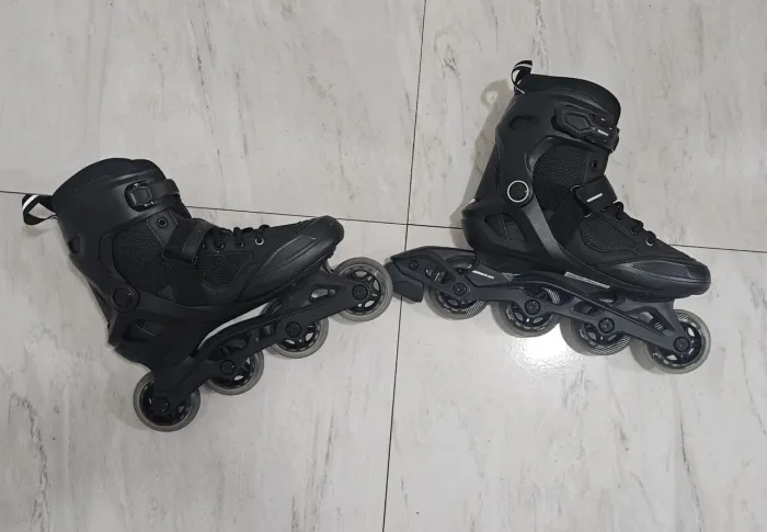 Patins Adulto Inline Fit 100 Oxelo Preto