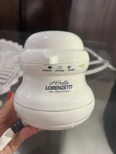 Chuveiro Lorenzetti Loren Bello 5500W Branco (Acompanha resistência)