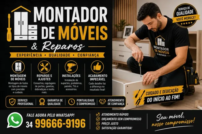 Montador de Móveis e fretes Uberlândia MG