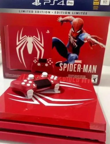 Playstation 4 pro edição limitada colecionador homem aranha 1 tera......mais 25 jogos