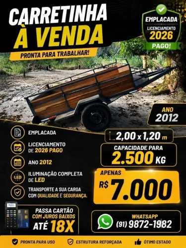 Carretinha de reboque