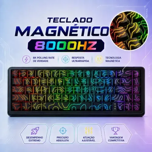 Teclado Magnético Onikuma G67 8000hz 67% Rgb Gamer Switch Magnetico